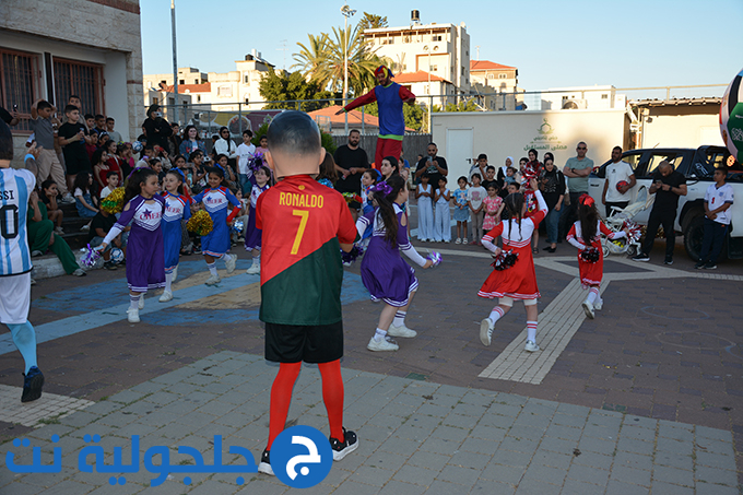 موكب كأس العالم المتجول في جلجولية برعاية جمعية غيث